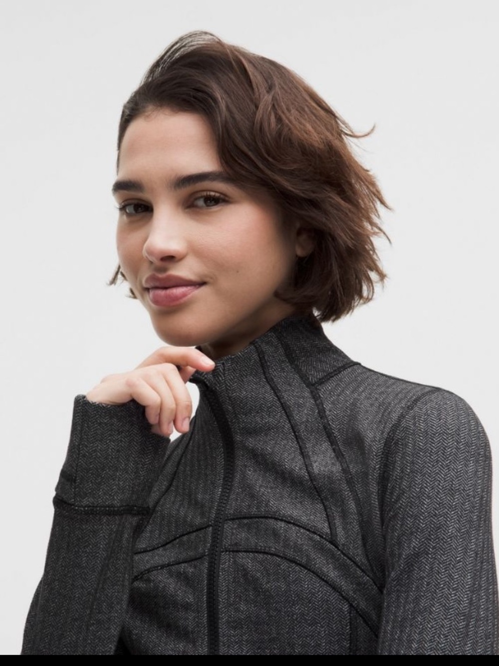 NWT LULULEMON DEFINE CROPPED JACKET IN HERRINGBONE - Picture 4 of 9